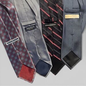 Lot of premium ties from Michael Kors, Express, Náutica, & Harbour Classics